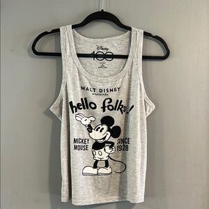 Disney Gray 100th Anniversary Tank size M